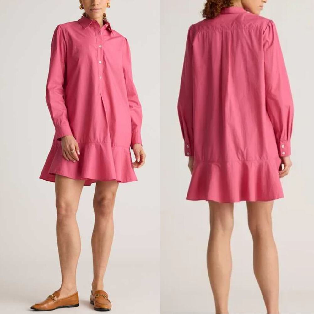 Quince Pink Mini Dress - Picture 1 of 12